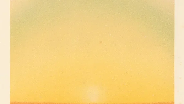 Cromolitografía de Kiessling: degradado crepuscular multicolor documentado tras la erupción del Krakatoa